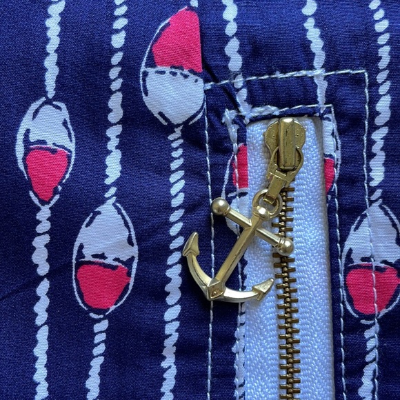 EUC LILLY PULITZER SZ8 Oh Bouy Print SKIRT NAUTICAL ANCHORS - Picture 5 of 8